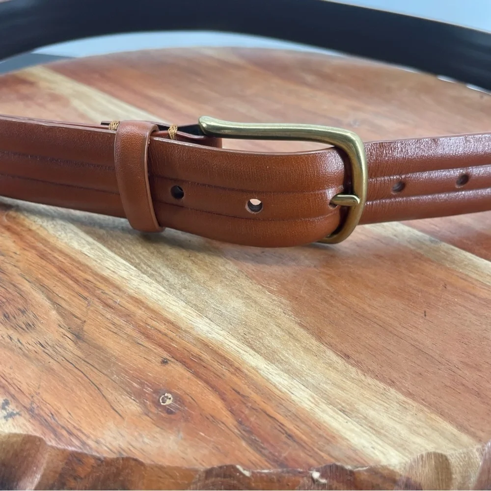Johnston and Murphy Brown‎ Leather Belt Sz 36